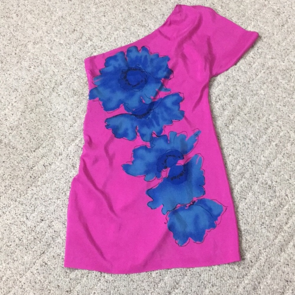 One sleeved dress